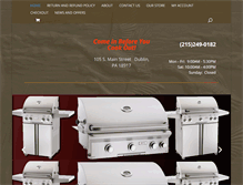 Tablet Screenshot of gratesandgrills.com